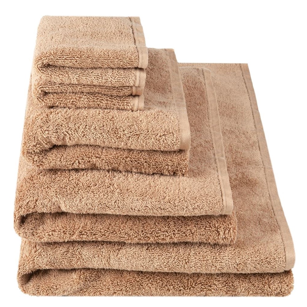 Loweswater Organic Cotton Towels By Designers Guild in Nutmeg Brown